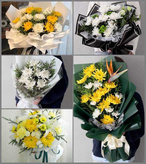 浙江省湖州吴兴区织里镇白事花束代送